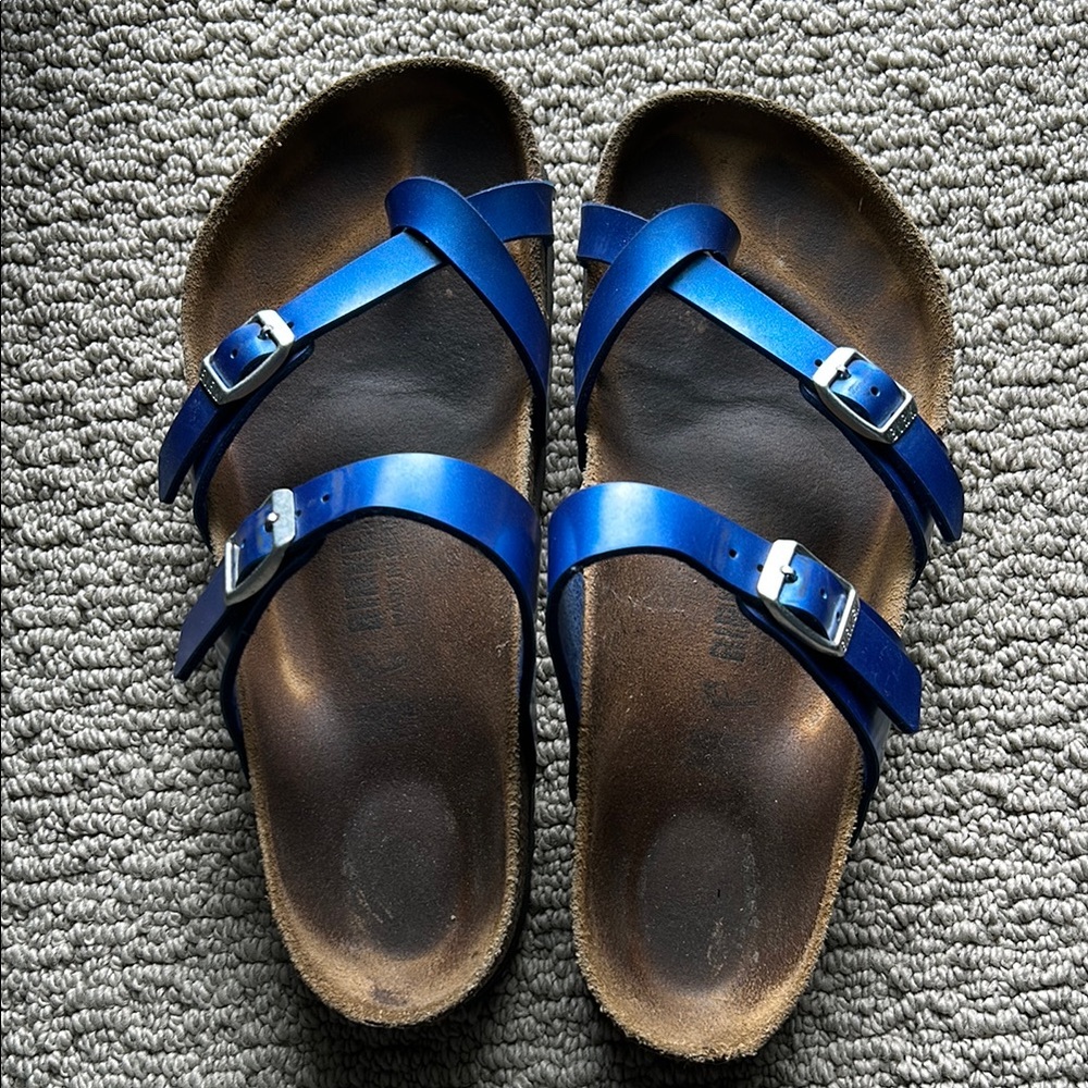 Blue Strappy Sandals